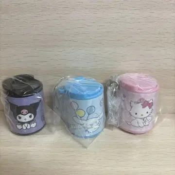 산리오 코인 실린더 2 차미키티, 시나몬, 쿠로미 3개 세트