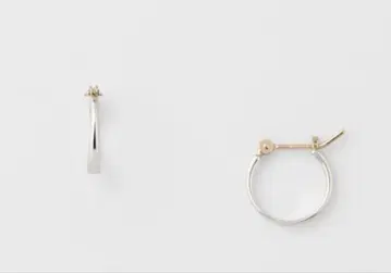 아가트 실버 후프 귀걸이 K10
