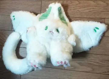 고양이 박쥐 봉제 인형 화이트