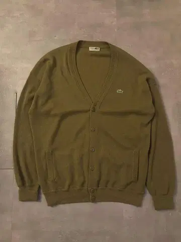 70S~80S CHEMIS LACOSTE V넥 가디건