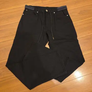 스트레치 이지 블랙 데님