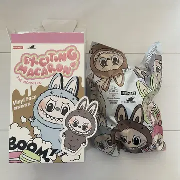 POPMART 러브부 Labubu 마카롱 참깨 콩
