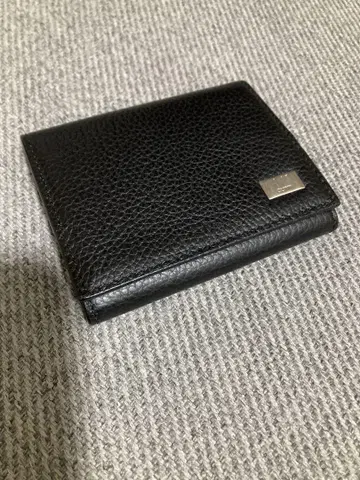 dunhill 블랙 가죽 코인 케이스 박스 포함