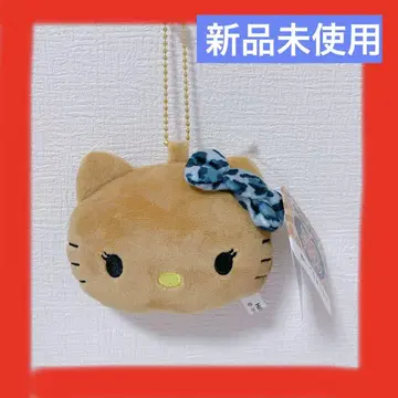 [미사용 새상품] 키티 갸루 태닝 거울 레오파드 무늬 산리오