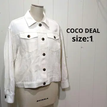 COCO DEAL 옥스 코튼 자켓 아이보리 봄/가을 여성용