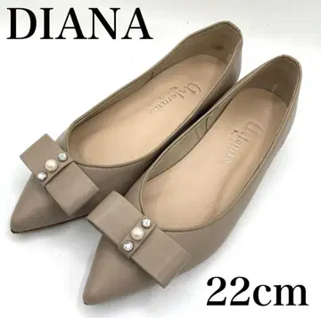 DIANA 스틸레토 플랫 슈즈 22cm