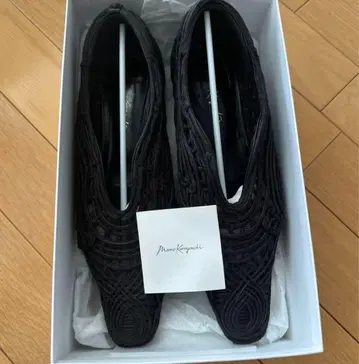 Mame Kurogouchi 코드 자수 펌프스 블랙 22.5cm