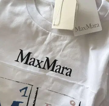 Max Mara 코튼 저지 T셔츠 택 포함 새상품