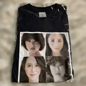 마츠다 세이코 M 사이즈 티셔츠 블랙 4 얼굴 사진
