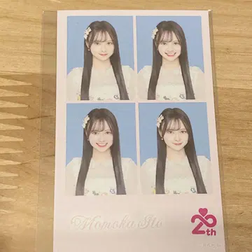 AKB48 이토 모모카 공식 스크래치 증명 사진풍 포토 카드