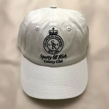 Sporty&Rich 캡 화이트