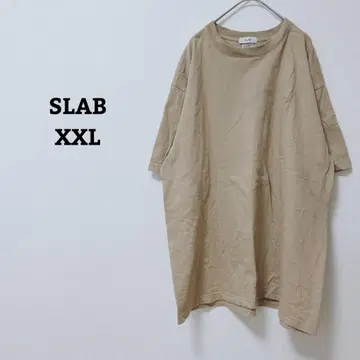 슬라브 티셔츠 티셔츠 캐주얼 심플 면 100 빅 사이즈 3L