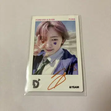 &TEAM DPARTMENT FUMA 후마 사인 사진 폴라로이드