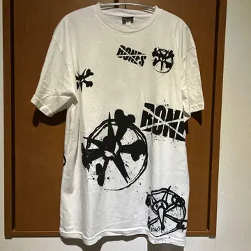 BONES 그래픽 티셔츠 화이트 sk8