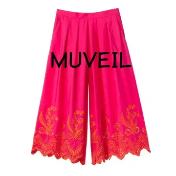 [새상품급] MUVEIL 뮈베르 스즈란 레이스 큐롯 스커트 핑크