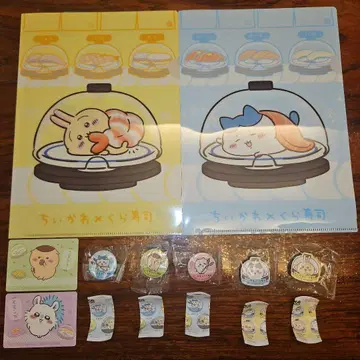 치이카와 (먼작귀) 쿠라스시 클리어 파일 캔 배치 마그넷 카드