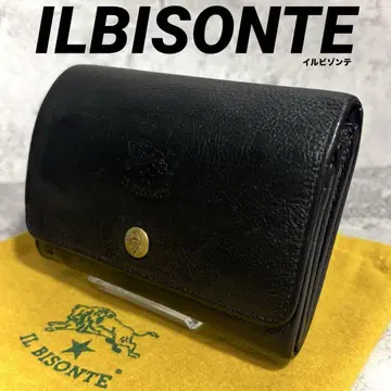 [추천!] ILBISONTE 일비종떼 반지갑 가죽 블랙 주름