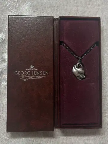 GEORG JENSEN 실버 펜던트 목걸이