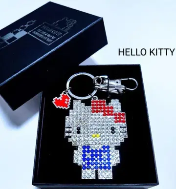HELLO KITTY 큐빅 키링 레어