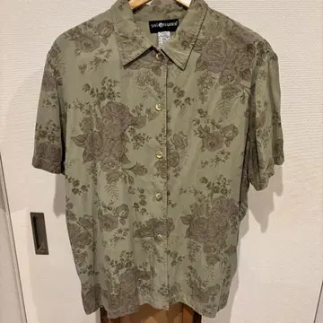 90s SAG HARBOR 꽃무늬 반팔 셔츠 X-LARGE