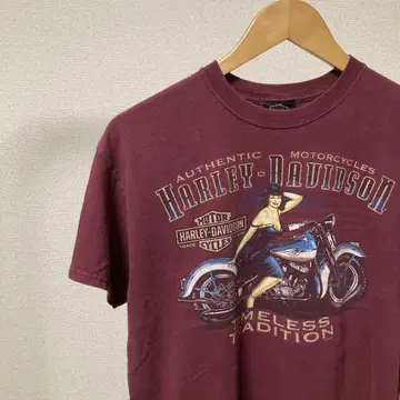 Harley-Davidson 할리데이비슨 T셔츠 와인 레드