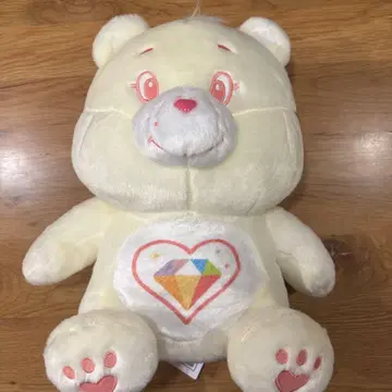 케어 베어 앉은 BIG 봉제 인형 화이트