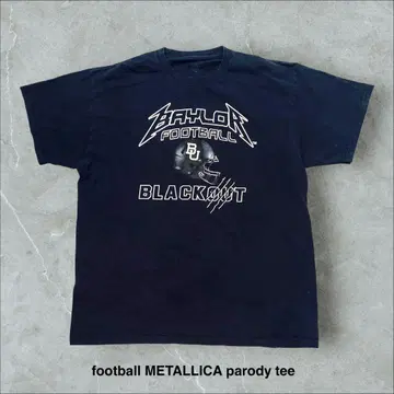 football METALLICA parody 티셔츠 스포츠 음악 디자인