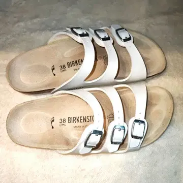BIRKENSTOCK 플로리다 화이트 24-24.5 샌들 38