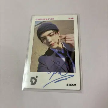 &TEAM DPARTMENT MAKI 마키 사인 사진 폴라로이드