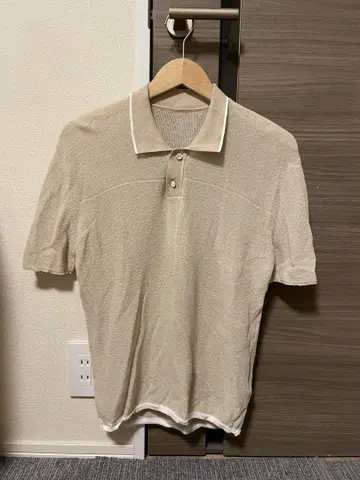 JACQUEMUS 베이지 니트 피케 셔츠 S 사이즈
