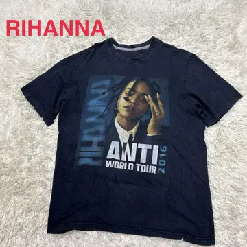 리한나 ANTI WORLD TOUR 2016 반팔 티셔츠 랩 티 블랙