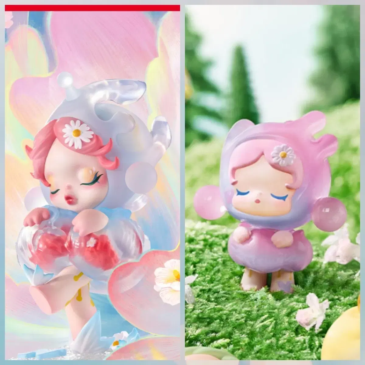 Pop Mart Hand-in-Hand Skullpanda + Pop Bean Skullpanda on