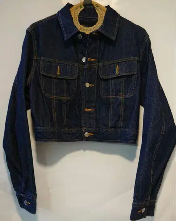 Ralph Lauren 다크 데님 크롭 자켓 11