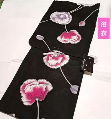 No.5398 유카타 면 기모노 재단 완료 미사용 새상품