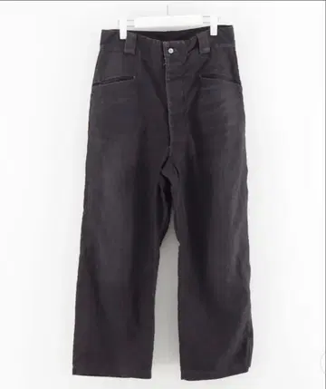 아프레쎄 Vintage Black Linen Trousers