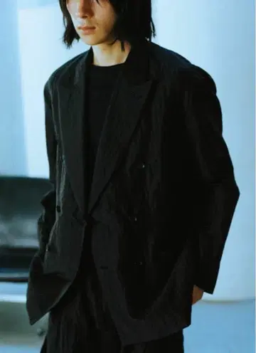 LIDNM 실크 리넨 수커 재킷 L