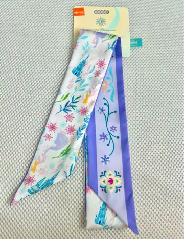 월드 오브 프로즌 안나 엘사 스카프 리본 홍콩 디즈니 상하이