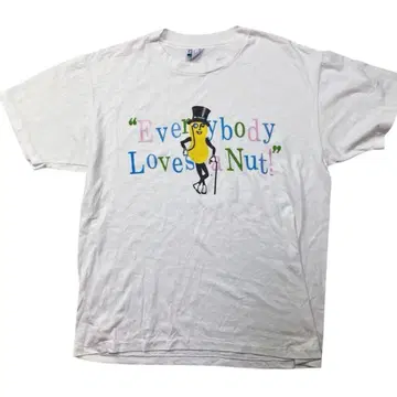 Mr.Peanut 미국제 캐릭터 티셔츠 L 90s usa제