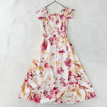 H&M 셔링 오프숄더 꽃무늬 롱 원피스 완판템 S 미사용급