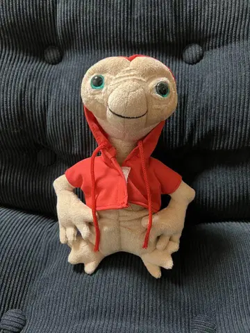 E.T. 후드 부착 봉제 인형 약 20cm
