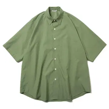 WASHED FINX TWILL BIG HALF SLEEVED SHIRT