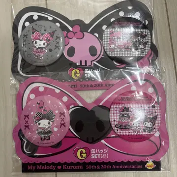 My Melody & Kuromi happy 복권 캔뱃지 세트