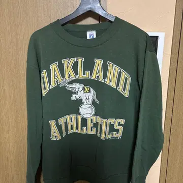 OAKLAND ATHLETICS 맨투맨 M 다크 그린