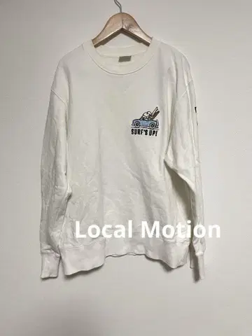 로컬 모션 스누피 서핑 모티브 맨투맨