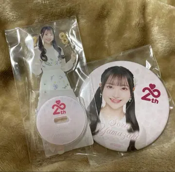 AKB48 야마자키 소라 아크릴 스탠드 캔뱃지 2세트