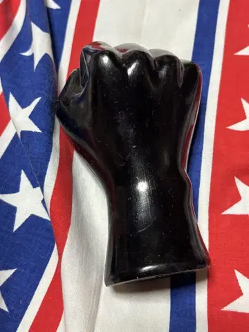 빈티지 1960~70년대 RIGHT ON 블랙 파워 hand 입상