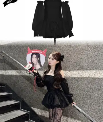 elmyu 암워머 베어 원피스 속바지 허리 리본 M 사이즈