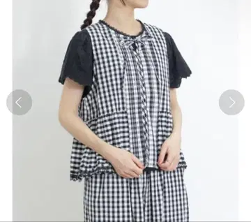 Samansa Mos2 사만사 모스모스 스캘럽 레이스 리본 베스트