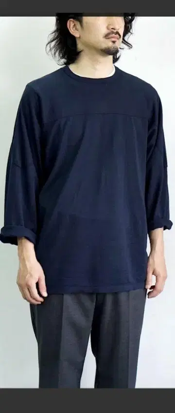MAATEE&SONS CAP SHOULDER L/S TEE