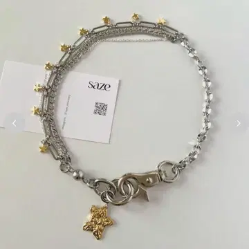 saze stella 목걸이 별 체인 목걸이 스타 핸드메이드